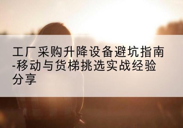 定远移动式升降机怎么选-工厂采购升降设备避坑指南-移动与货梯挑选实战经验分享